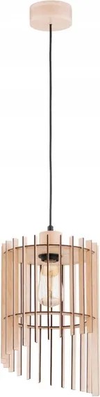 Függő hawaii lámpa Solana Fából Készült lépcsős lámpabúra a konyhába