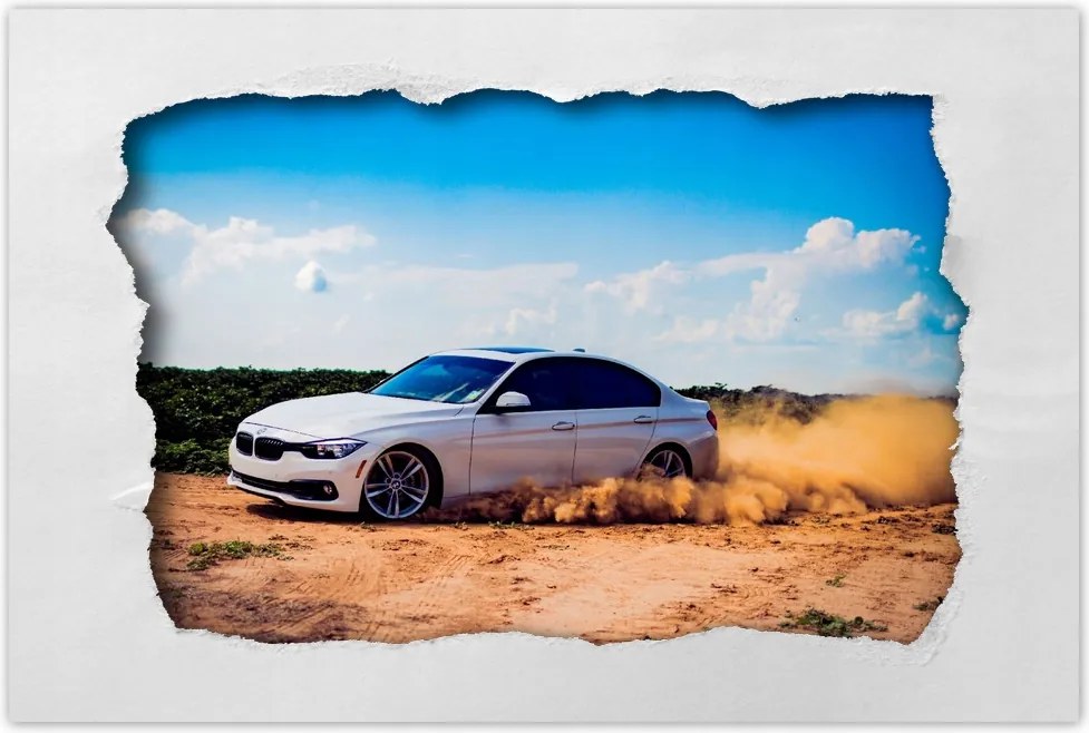 Poszterek 120x80 Bmw Drift a homokban