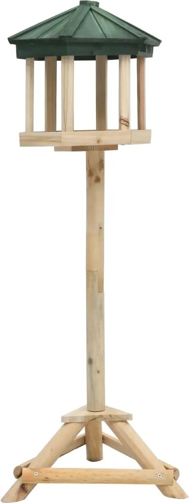 vidaXL álló tömör fenyőfa madáretető 33 x 110 cm