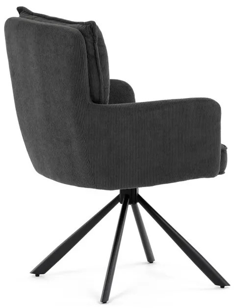 Szürke Kordbársony Étkezőszék. HC-X1128 GREY2