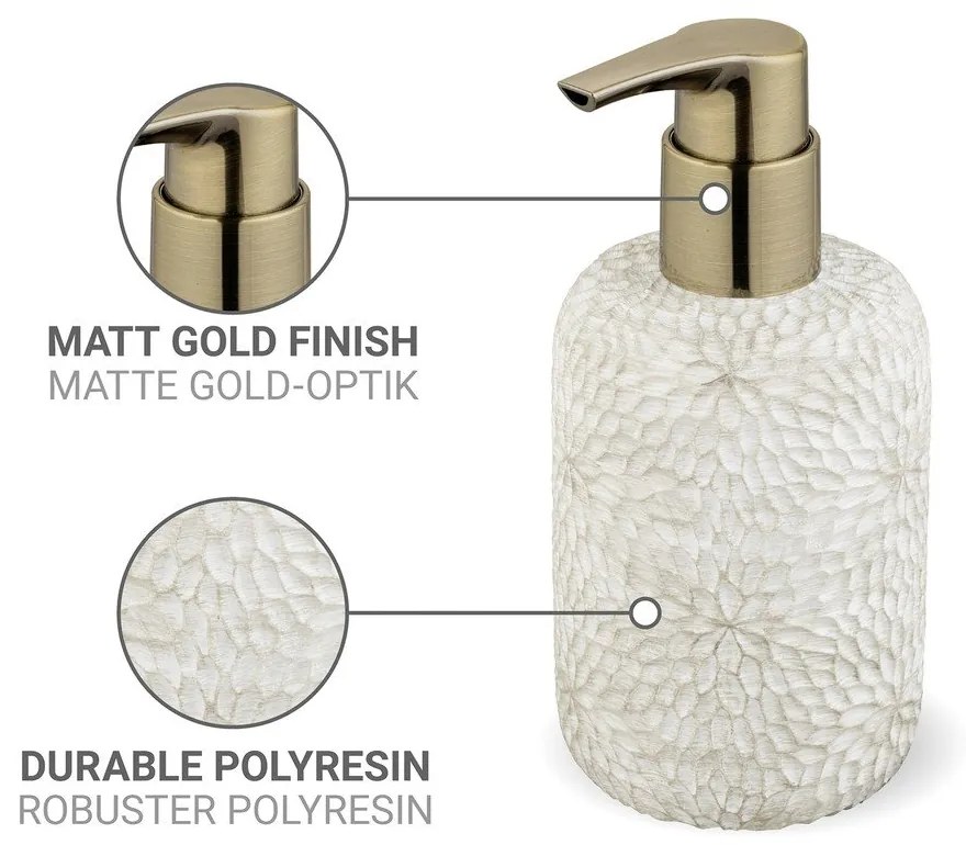 Fehér poligyanta szappanadagoló 300 ml Montalfano – Wenko