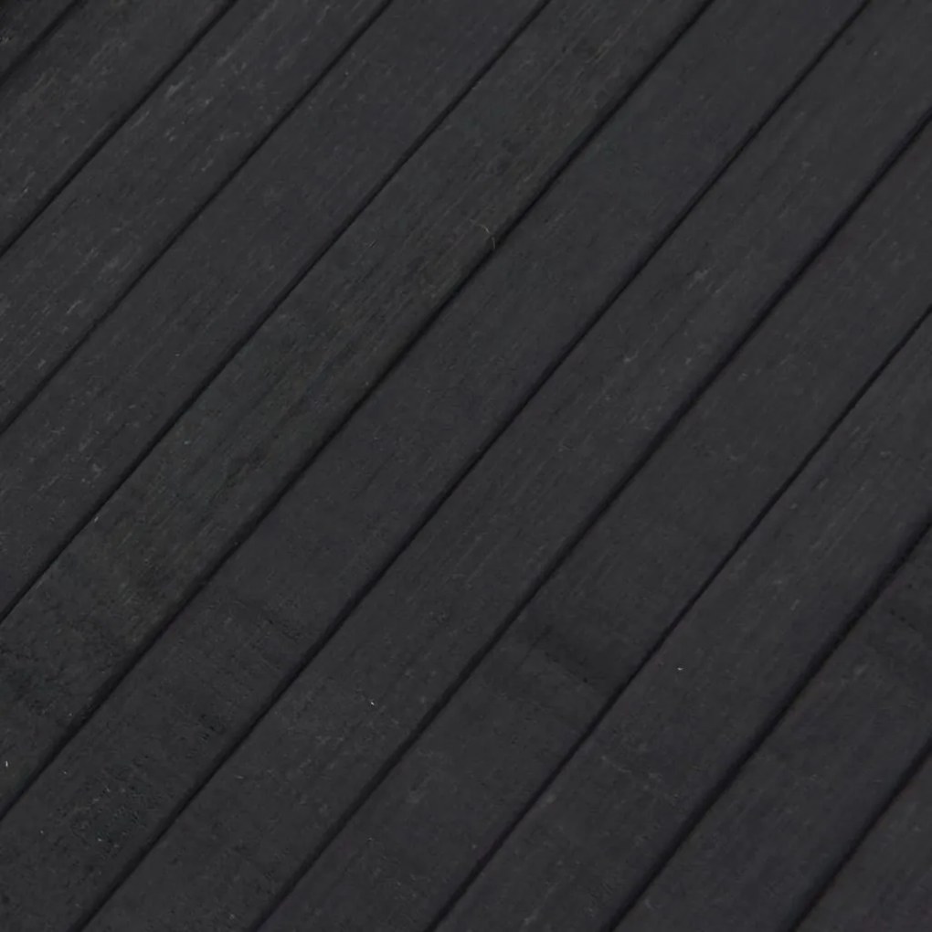 négyszögletű szürke bambusz szőnyeg 80 x 400 cm