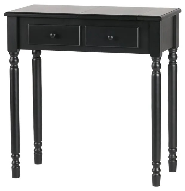 Romy fekete borovi fenyő fésülködőasztal - WOOOD