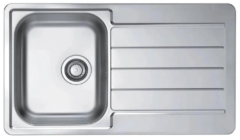 ALVEUS 1144640 - Mosogató LINE 86x50 cm matt acél/satin, excenter nélkül