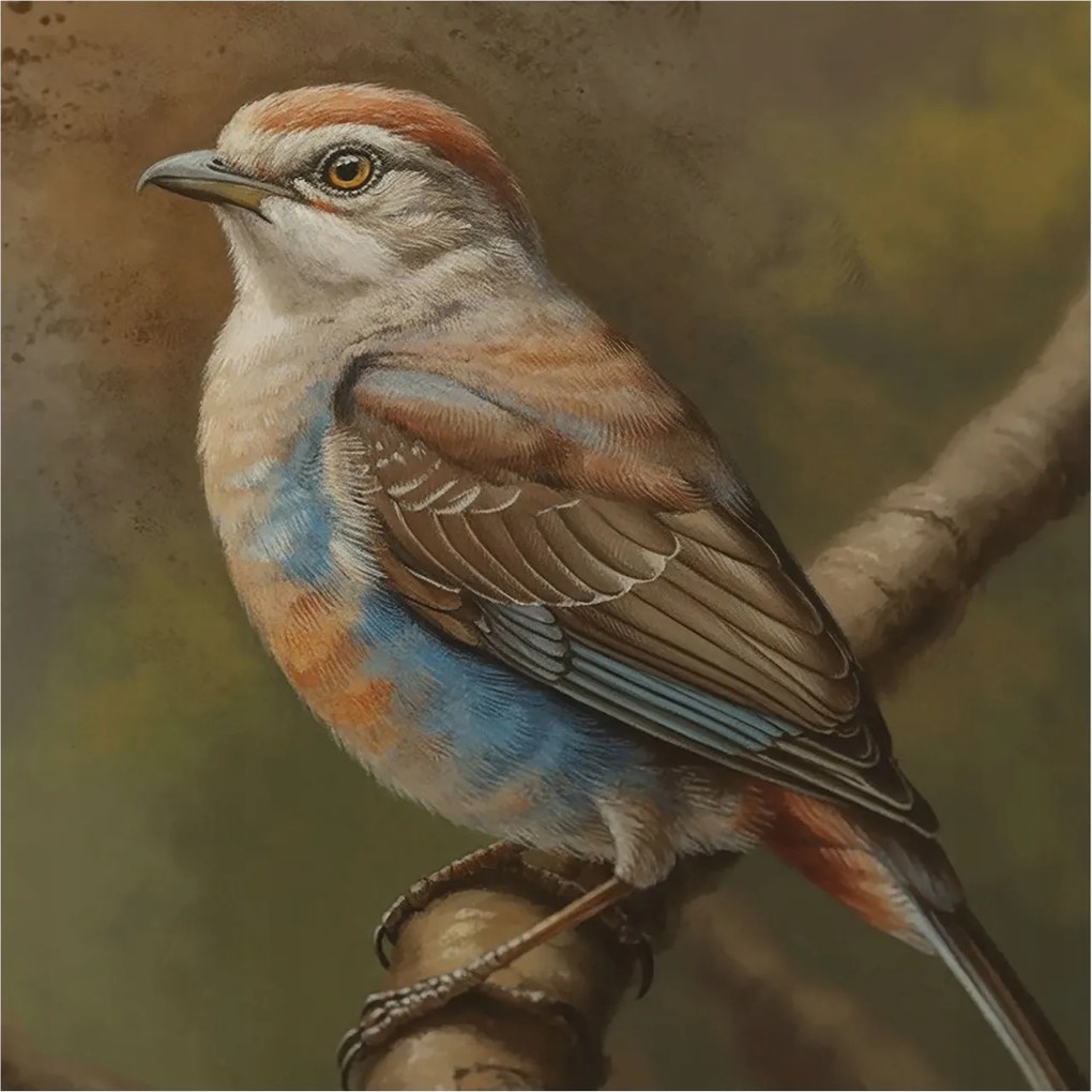 Dekoratív fotótapéta az irodába Madár portré 250x250 Ragasztó