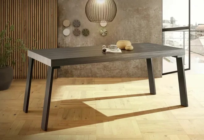 CITY étkezőasztal, fekete 189x88x78 cm