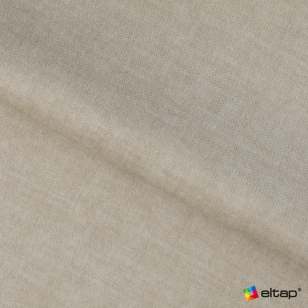 Bézs bársony kinyitható-tárolóhelyes sarokkanapé (bal oldali-L alakú) Barea – ELTAP