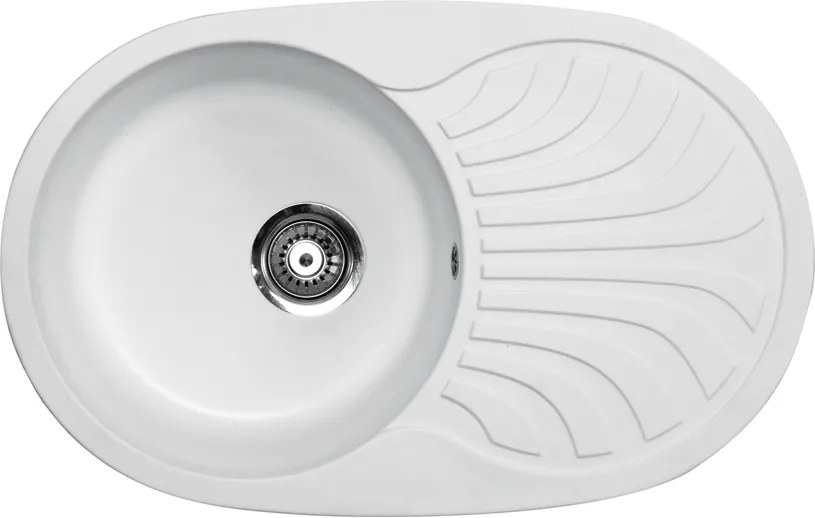 Venera Plus Metalac 129064 Gránit Mosogatótálca - Csepegtetőtálcás, Fehér