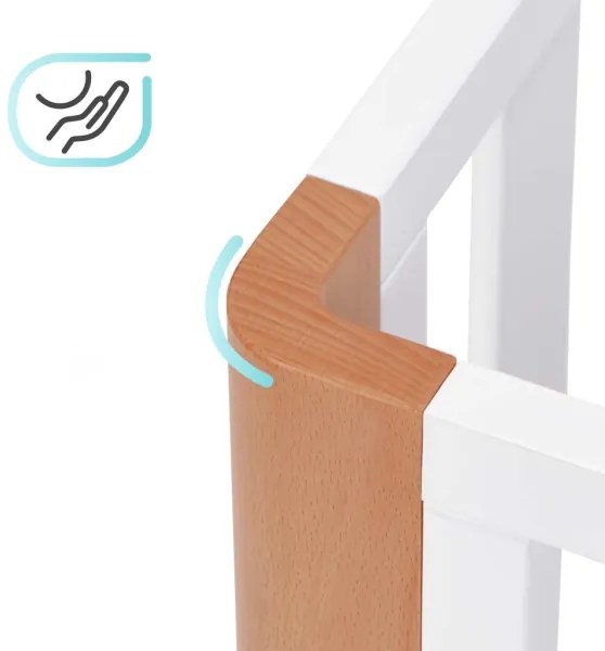 KINDERKRAFT SELECT - KOYA Premium 4 az 1-ben kiságy, bükk/fenyő