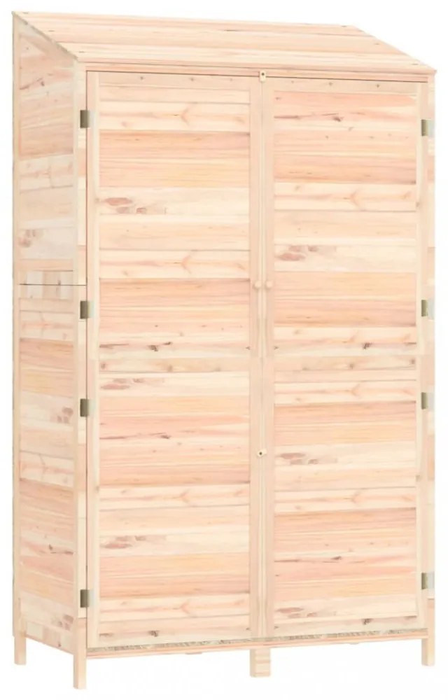 tömör fenyőfa kerti fészer 102x52x174,5 cm