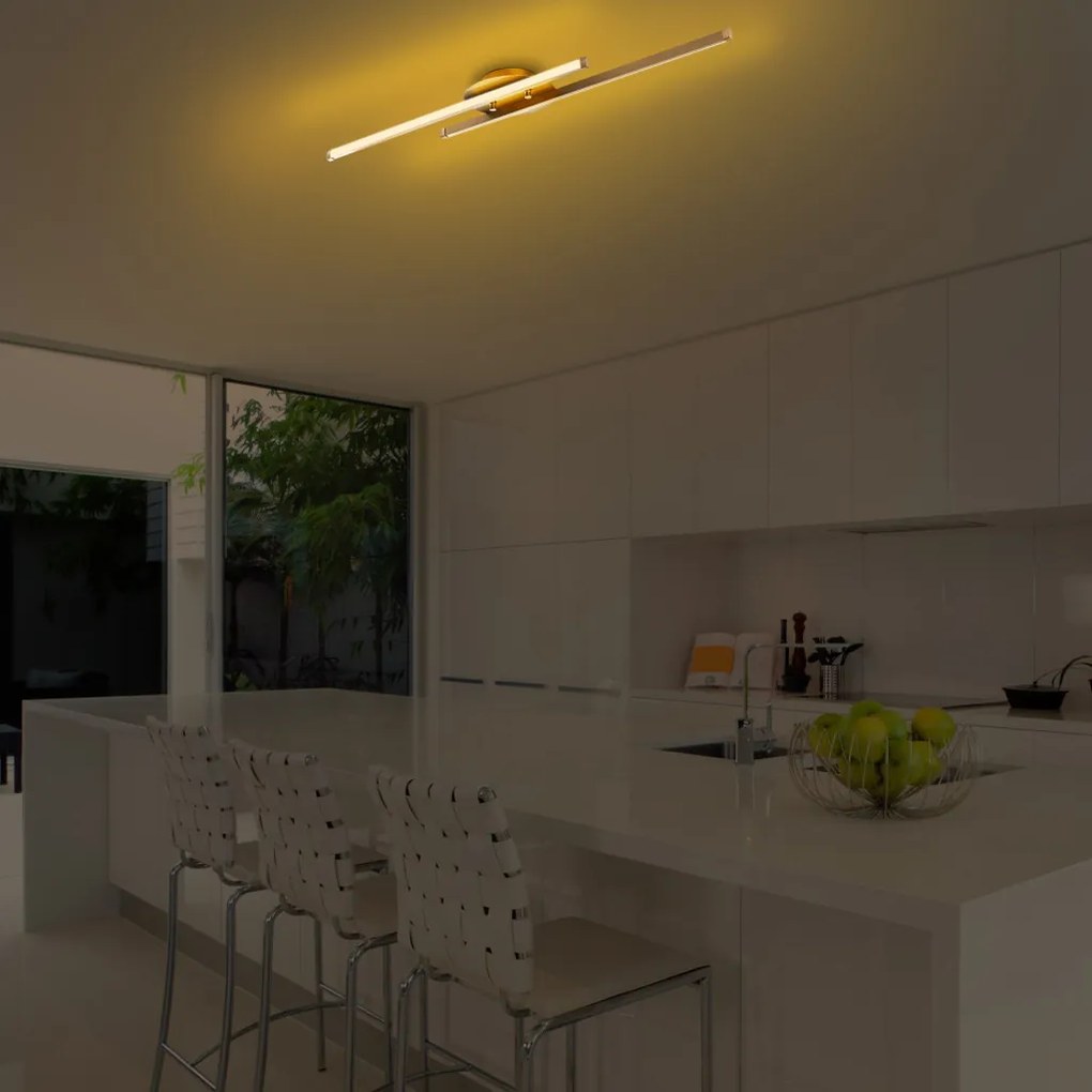 Umut 13297 arany fém LED függőlámpa, 86 x 17 cm