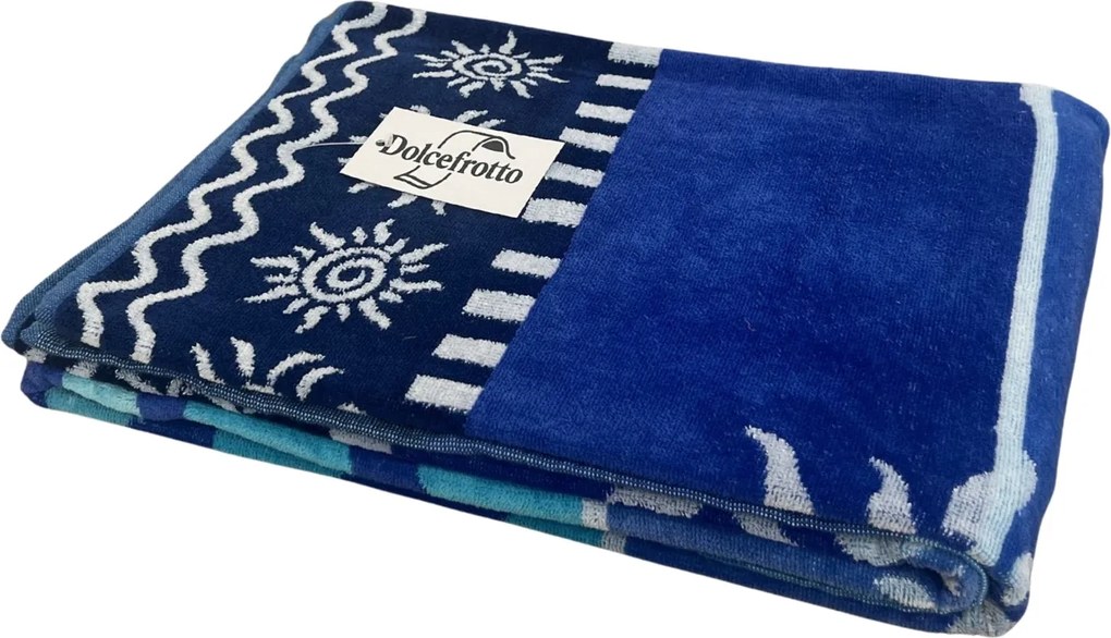 STROMBOLI Strandtörölköző kék 165x90cm