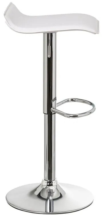 Fehér kárpitozott állítható magasságú bárszék szett 2 db-os (ülésmagasság 63 cm) – Casa Selección