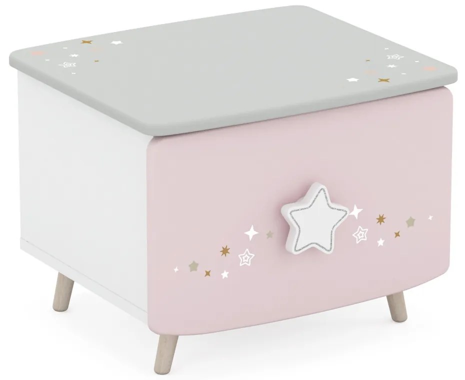 Elmo éjjeliszekrény Pink