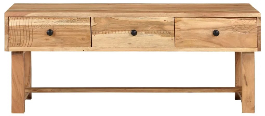 Tömör akácfa dohányzóasztal 100 x 50 x 40 cm