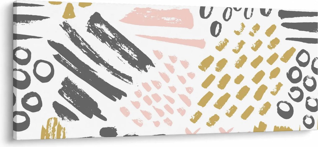 Kép - Absztrakt stroke-ok (120x50 cm)