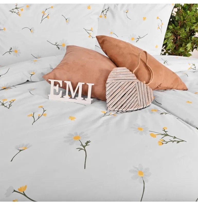 EMI Százszorszép krepp ágyneműhuzat, A standard egyszemélyes ágy szett tartalma: 1x 140x200 + 1x 70x90