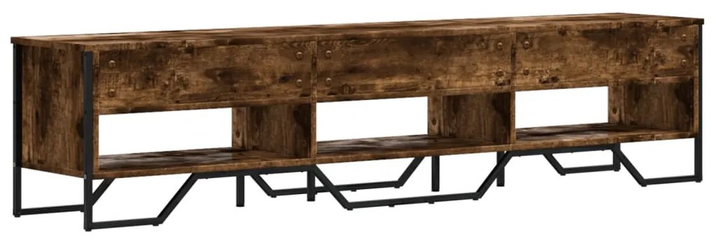 füstös tölgy színű szerelt fa TV-szekrény 180 x 34 x 41 cm