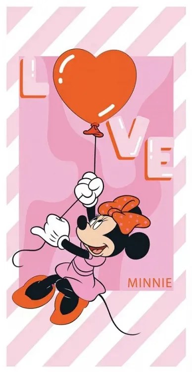 Disney Minnie Love fürdőlepedő, strand törölköző 70x140cm