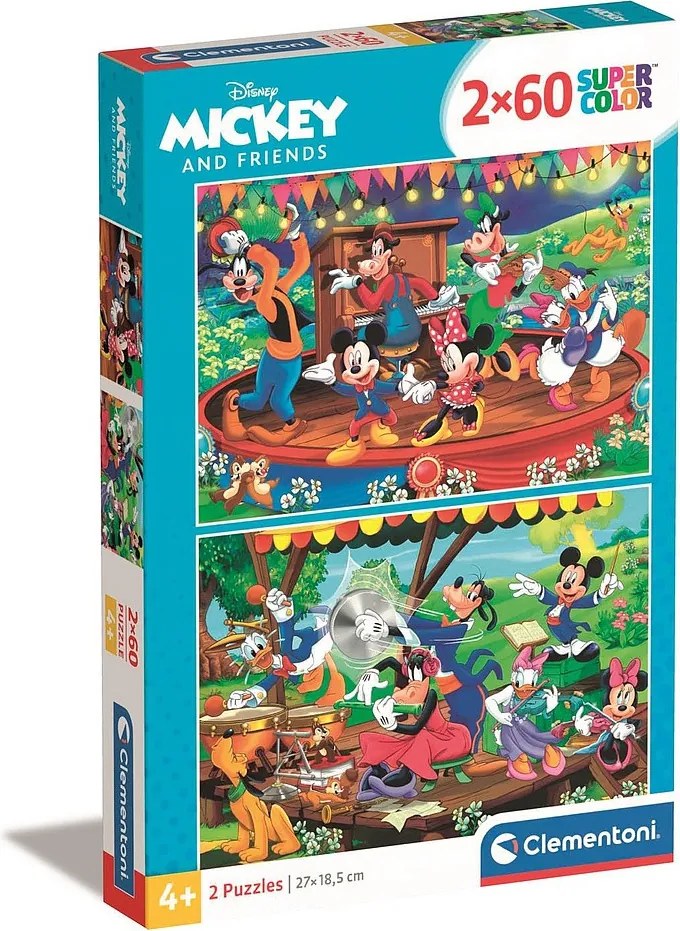 Disney Mickey Orchestra 2x60 db-os puzzle Clementoni