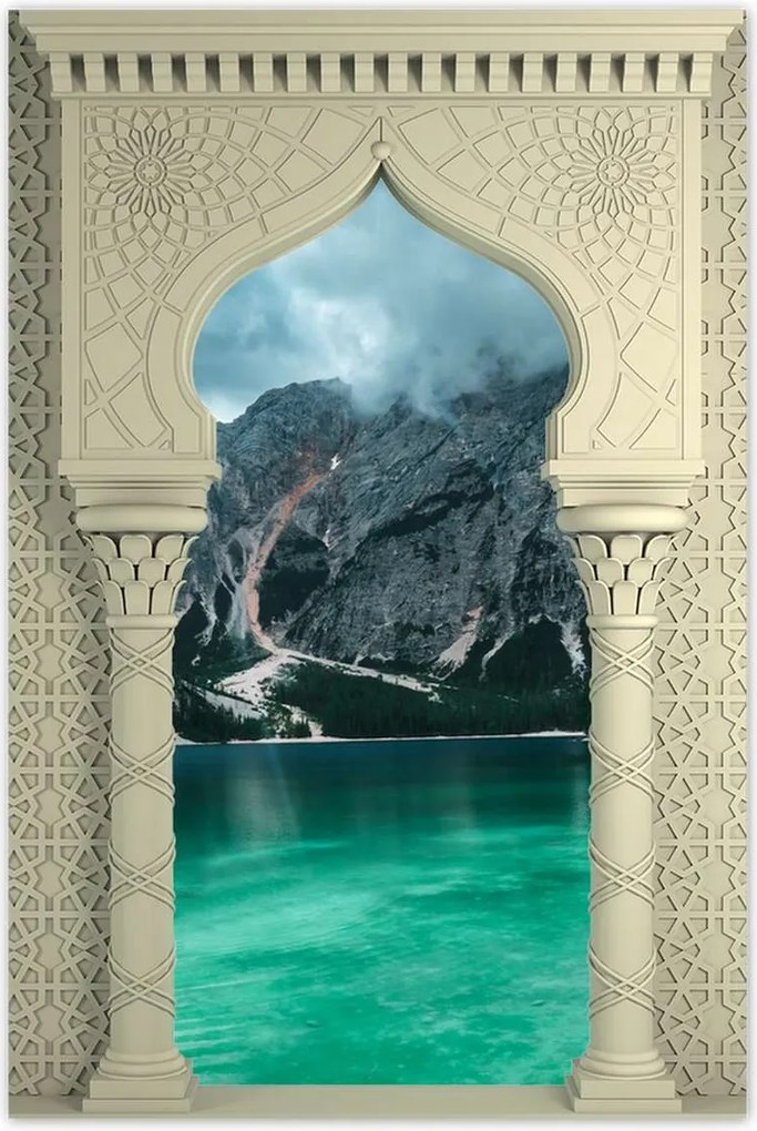 Poszterek 80x120 Hegyi tó Tájkép