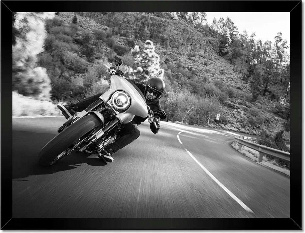 Poszterek keretben 40x30 Harley Davidson Motorkerékpár