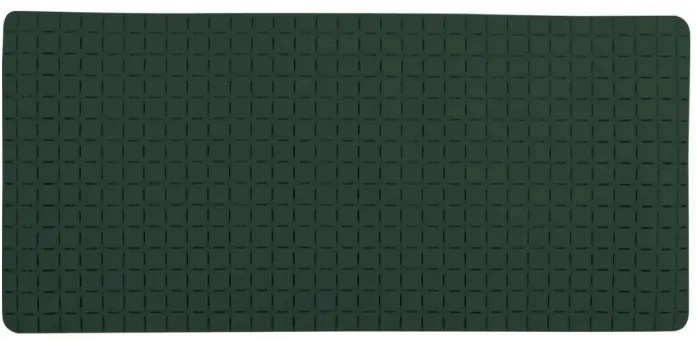 Spirella QUADRO Premium csúszásgátló fürdőkádalátét, sötétzöld, 36 x 76 cm