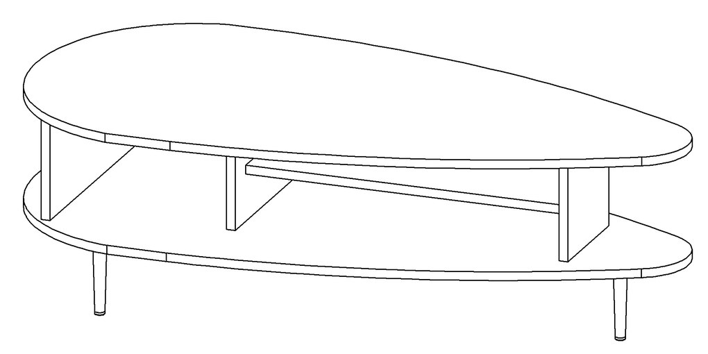 Dohányzóasztal Vasecta STO (brandy castello tölgy). Akció -22%. 1051908