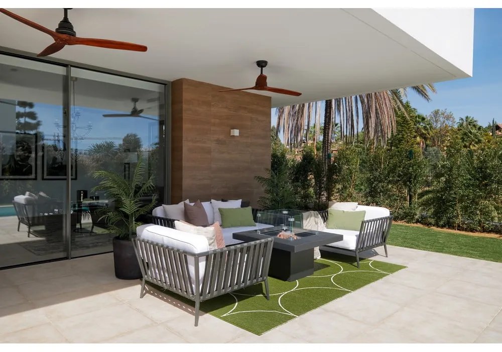 Sötétzöld kültéri-beltéri futószőnyeg 70x300 cm Boo Dark Olive – Pappelina