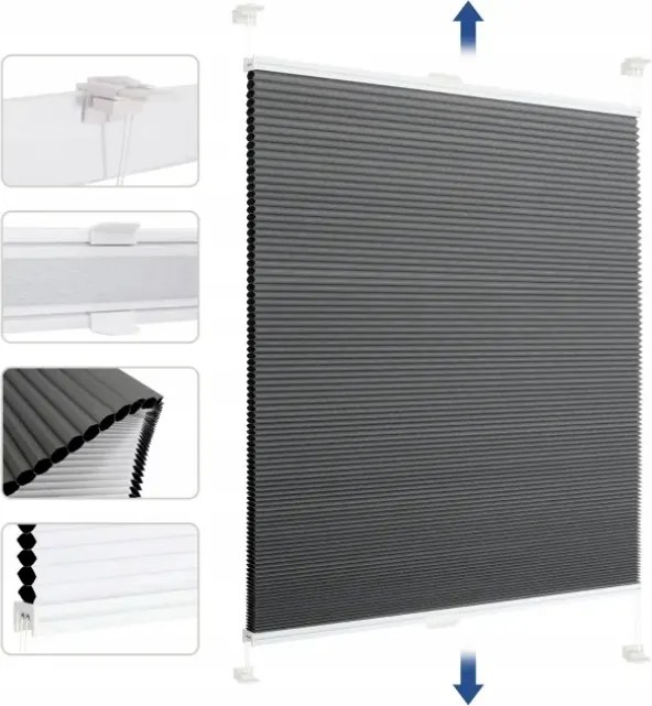 Roló Pliszírozott Sekey Méhsejt 85×120 Kétszínű Megfordítható