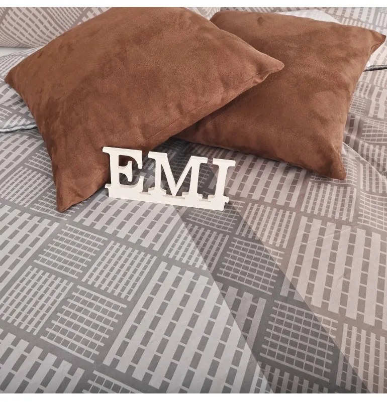 EMI Karson pamutszatén ágyneműhuzat 140x200 + 70x90 cm, A kibővített egyszemélyes ágy szett tartalma: 1x 140x220 + 1x 70x90