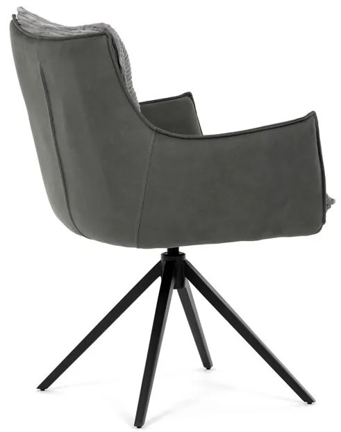 Szürke kordbársony Étkezőszék. DCH-D1345 GREY2