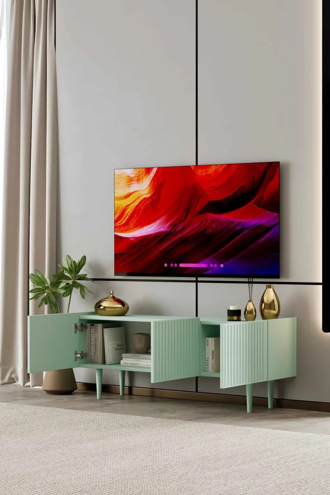Capella TV-állvány, menta, 120 cm