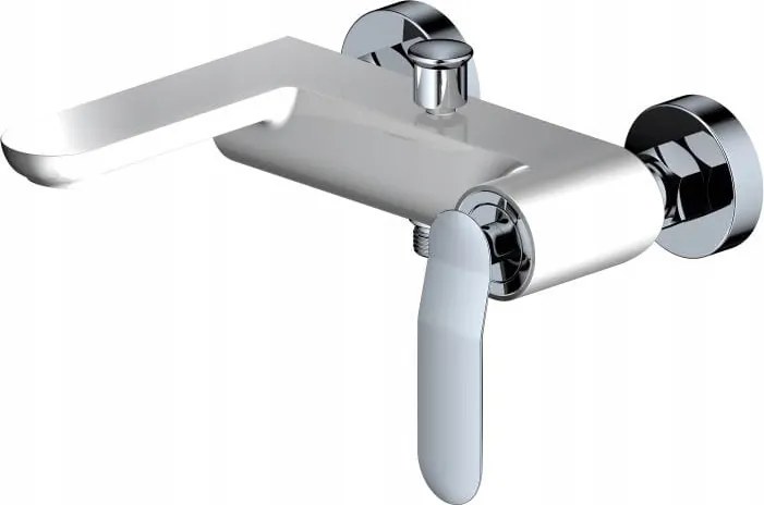 Kádtöltő csaptelep fürdőszobai fali Vento fehér Gamma