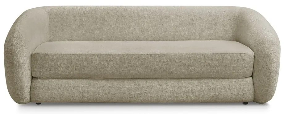 Világosbarna zsenília kinyitható kanapé 228 cm Neyo – Bobochic Paris