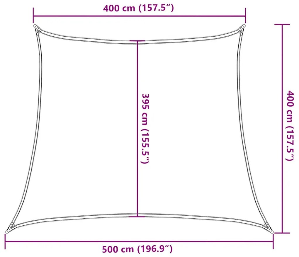 piros HDPE napvitorla 160 g/m² 4/5 x 4 m