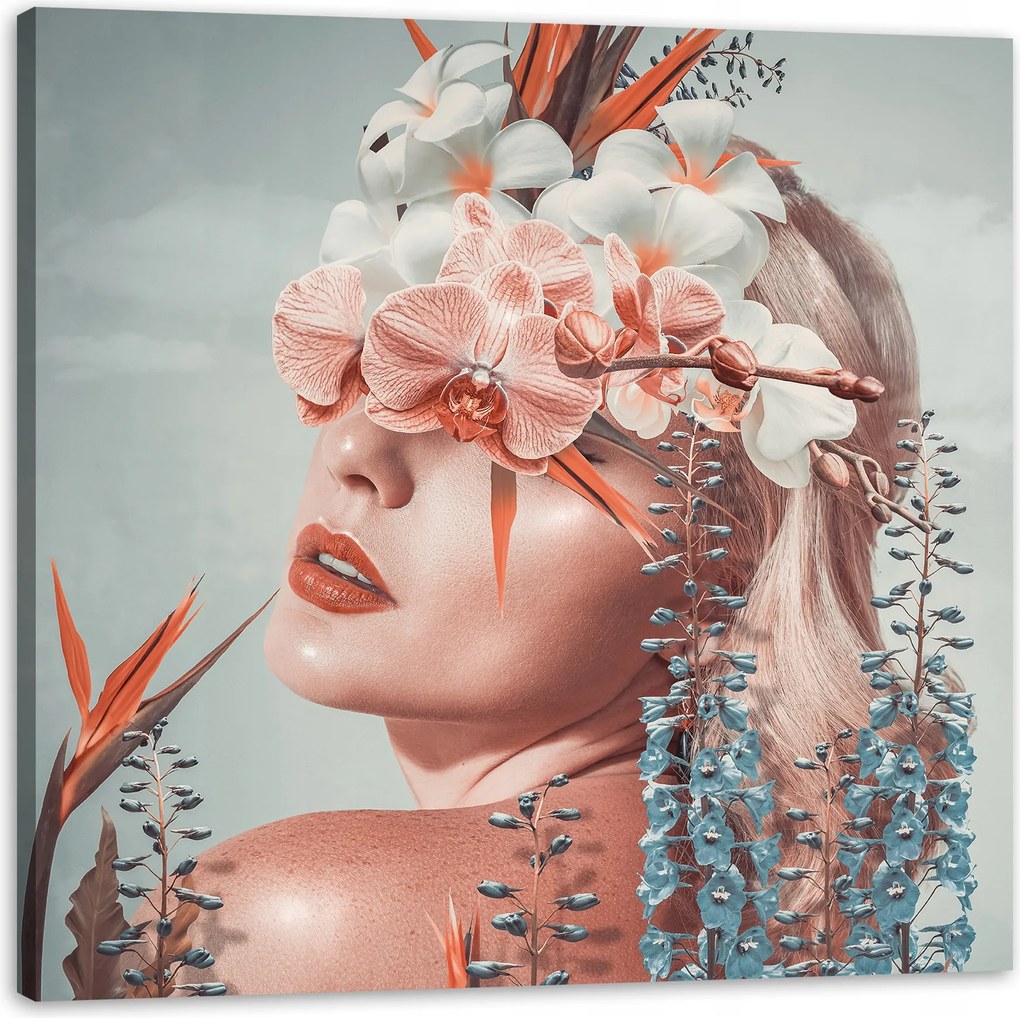 Vászonkép Nő Természet Szépség Természet 50X50 cm