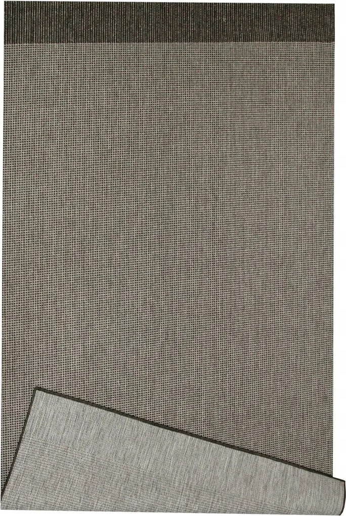 Szürke Kültéri Zsinóros Szőnyeg Teraszra Erkélyre Kétoldalas Szőnyeg 200x290 cm