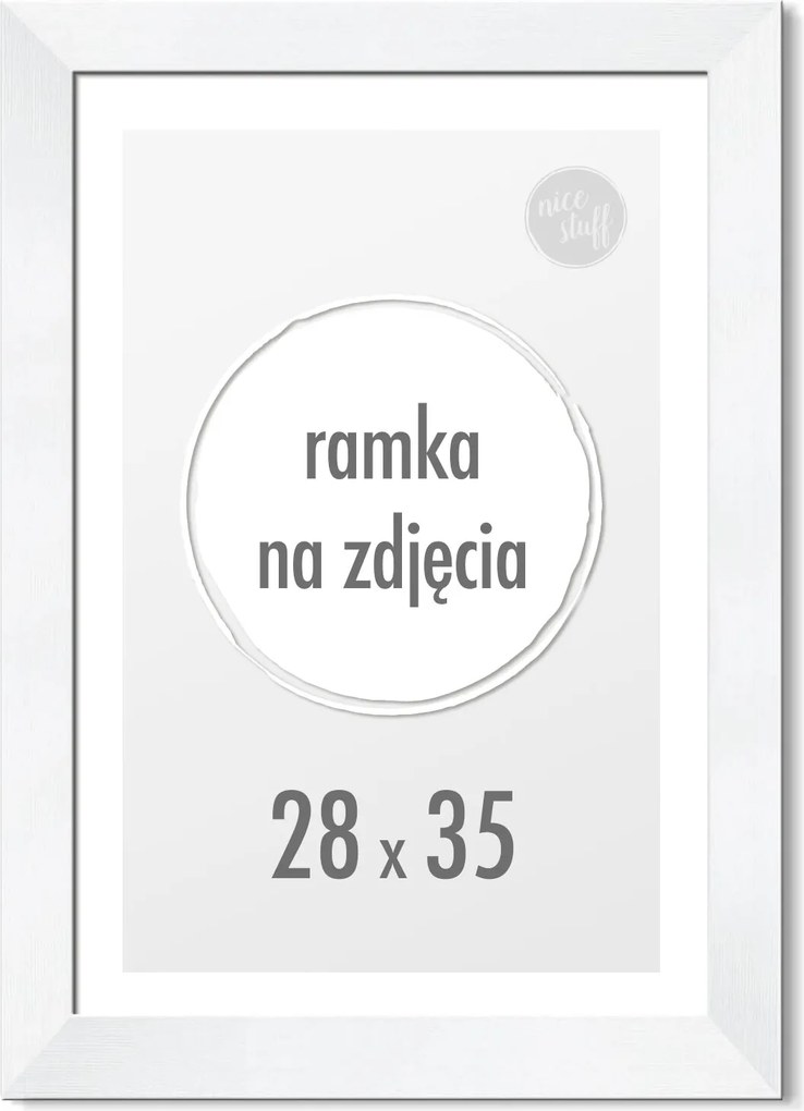 Képkeret 28x35 cm 35x28 Fehér