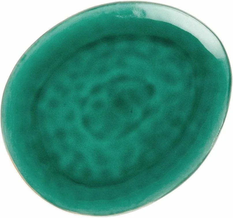 DE LA ROYA lapostányér sötétzöld, 28,7 cm