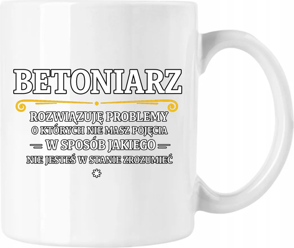 Betonkeverő bögre fehér 330ml