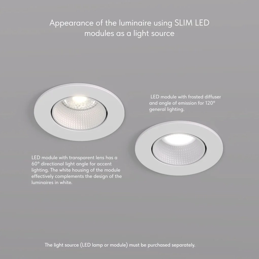 Rodvig series recessed ceiling downlight — DK/EU-3061-WH