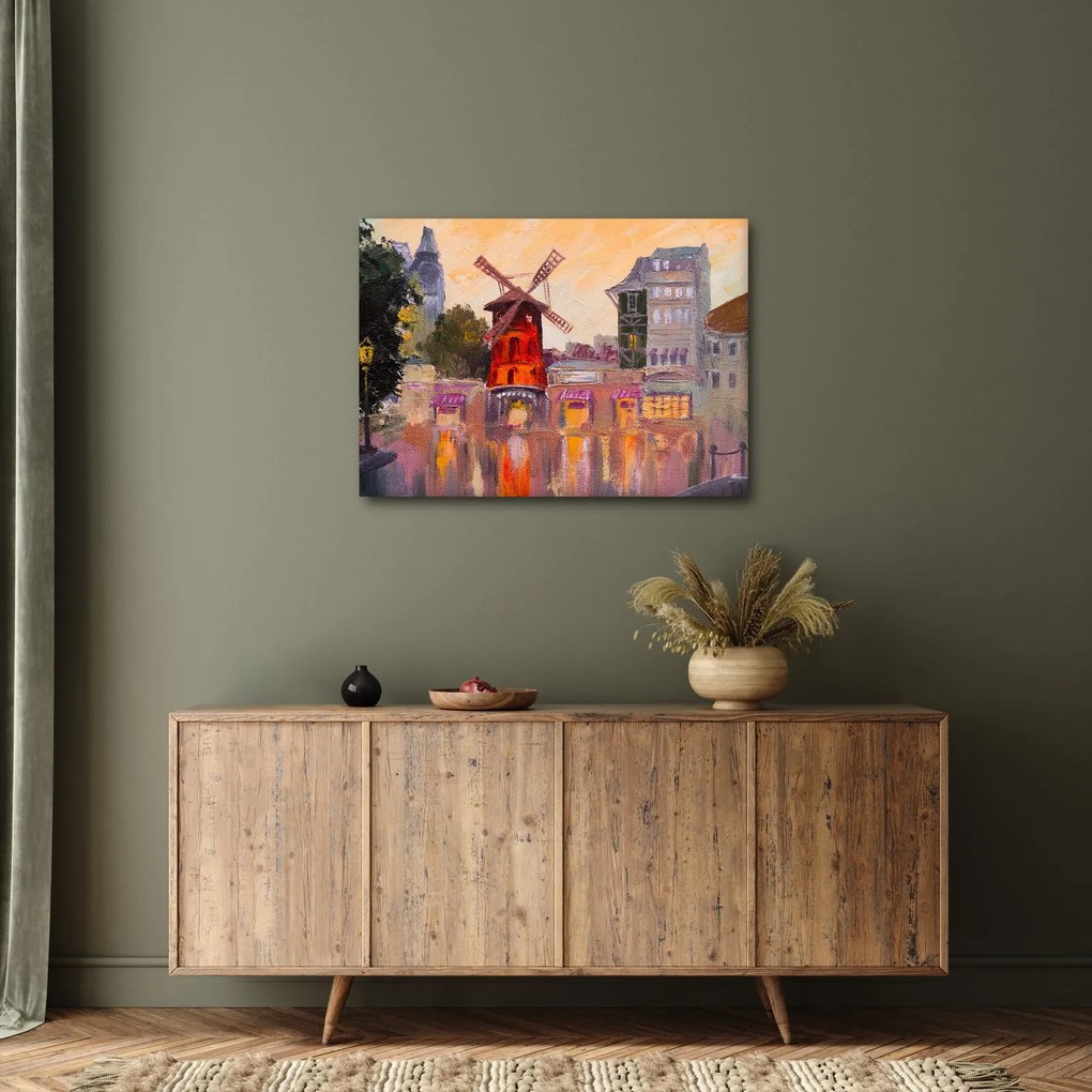 Kép - Moulin rouge, Párizs, Franciaország (70x50 cm)
