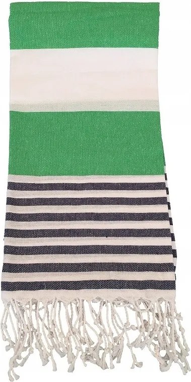 Inka hammam szauna törölköző 100x180 zöld-szürke