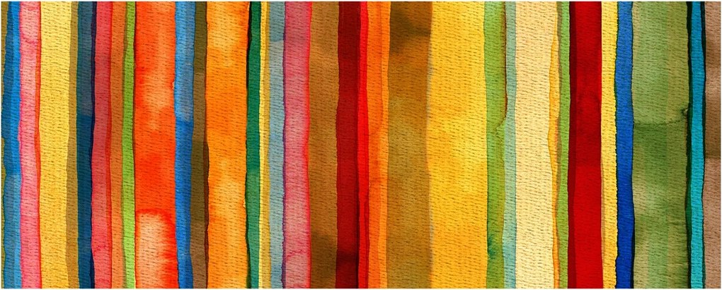 Védő üveg konyhai panel Színes csíkok XXL