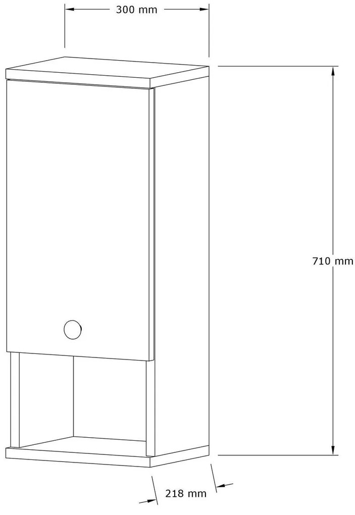 Fürdőszoba szekrény Elisa 2 (dió). 1089473
