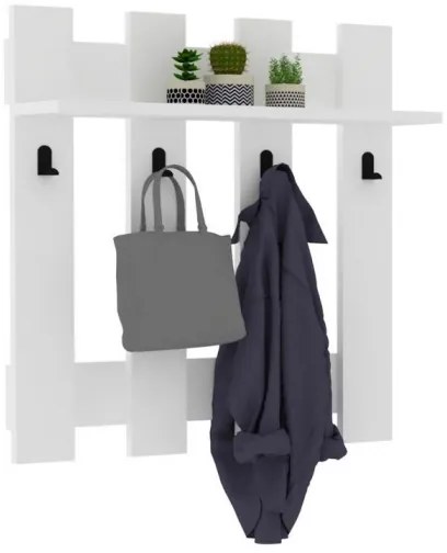 Fali akasztó CARINA 70x70 cm fehér