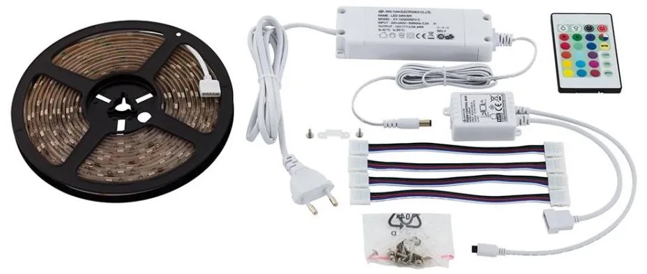 Eglo 97928 - RGB LED állítható fényerőjű FLEX LED szalag 20W 230V 5m IP20