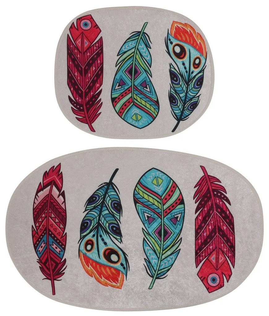 Fürdőszobaszőnyeg Szett (2 db) Feather Djt