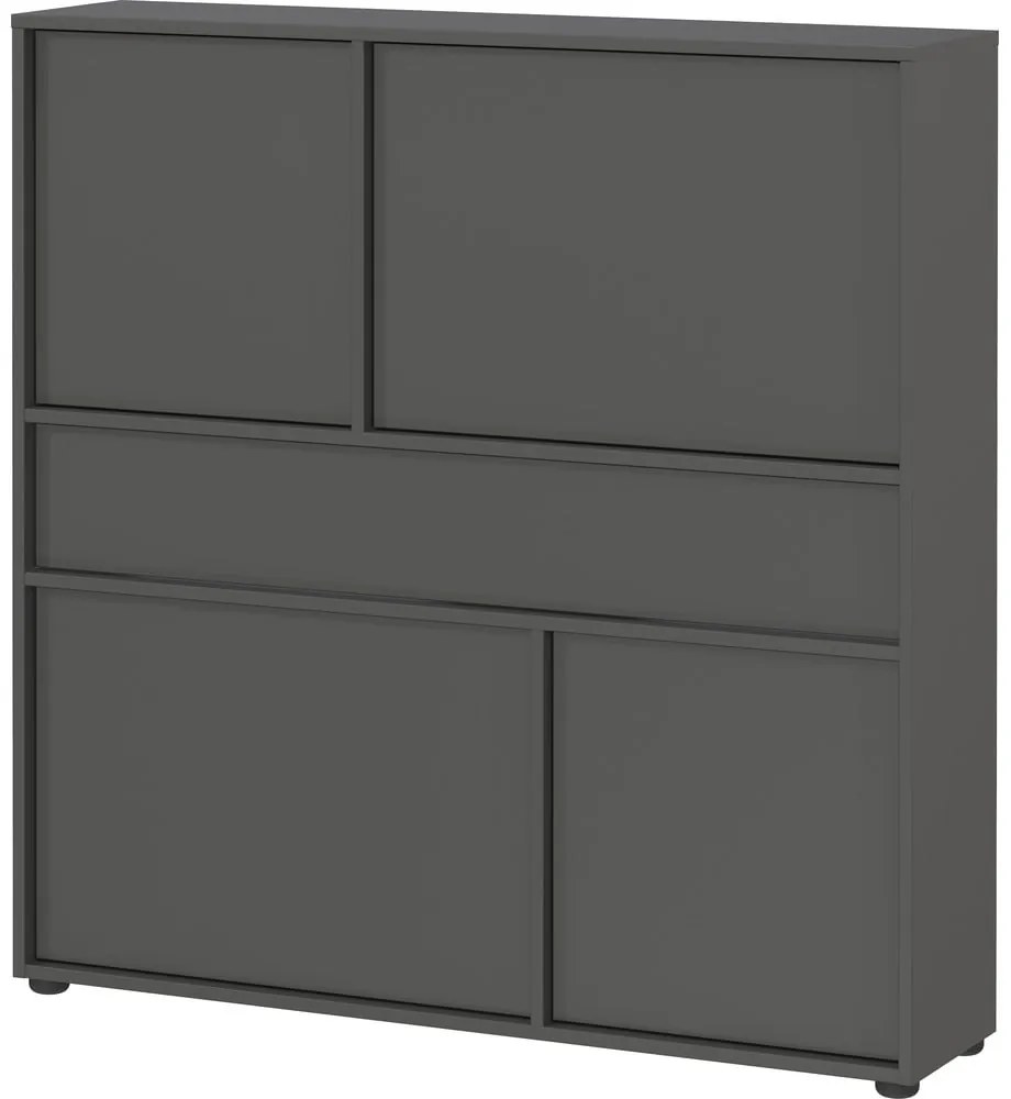 Antracitszürke szekrény 105x108x25 cm Ameca 2.0 – Germania